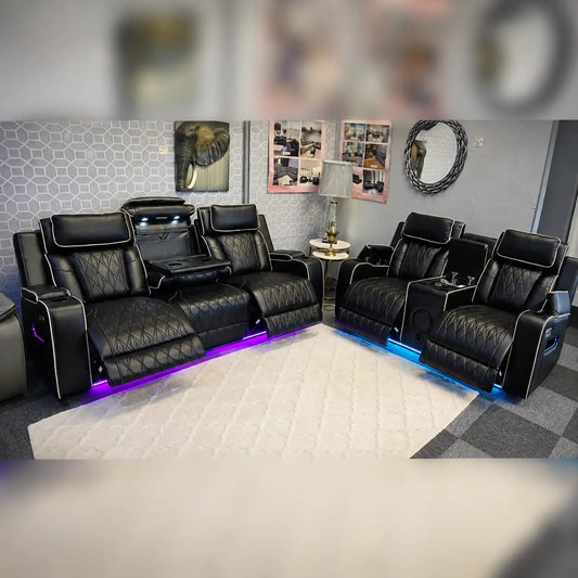 Osman Smart Leather Electric Recliner Sofa Set 3+2
