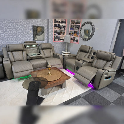 Osman Smart Leather Electric Recliner Sofa Set 3+2
