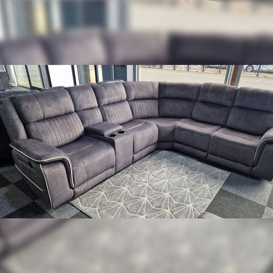 Hannah Electric Corner Sofa Micro Fibre Fabric (270cm x 230cm)
