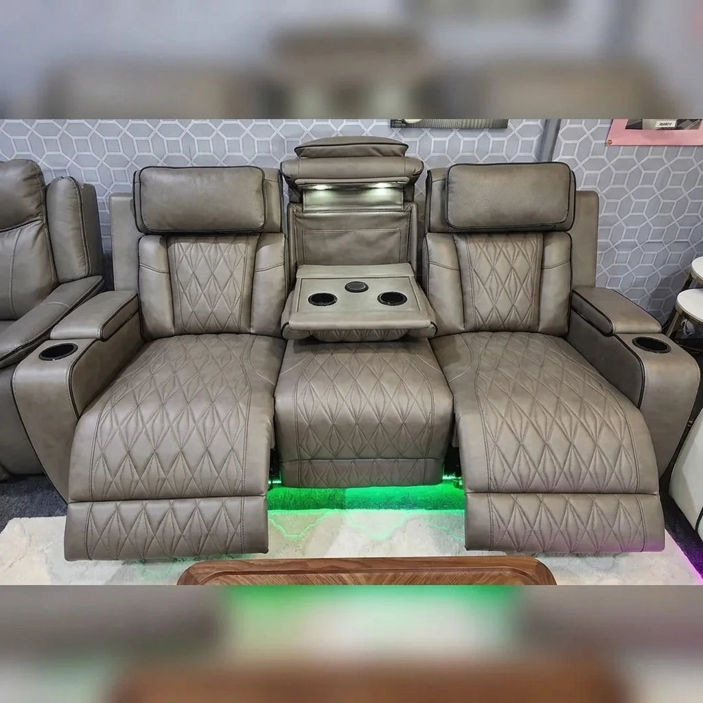 Osman Smart Leather Electric Recliner Sofa Set 3+2