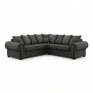 Verona Modular Corner Sofa Scatter Back Grey