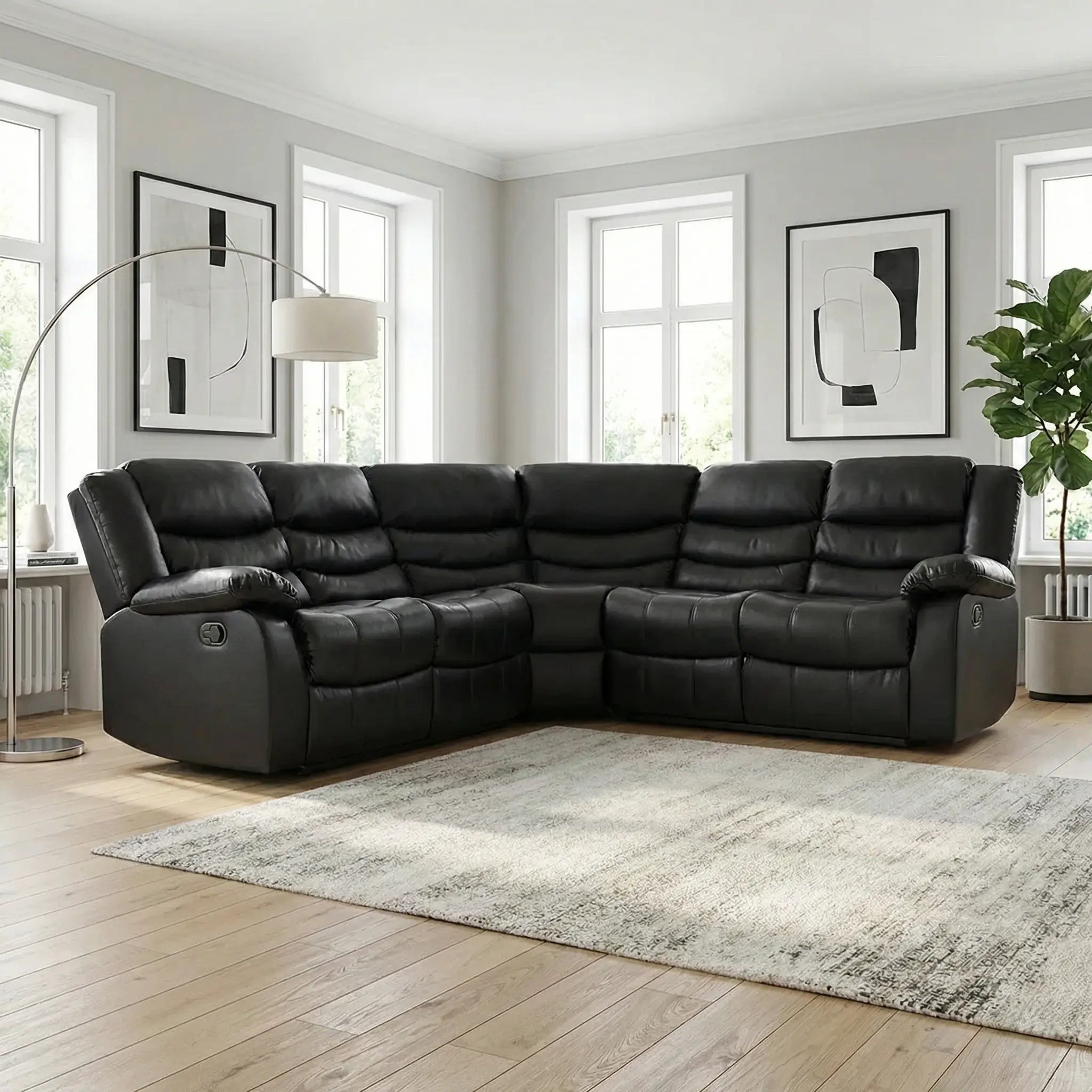 MNS Leather Corner sofa (230cmx230cm)
