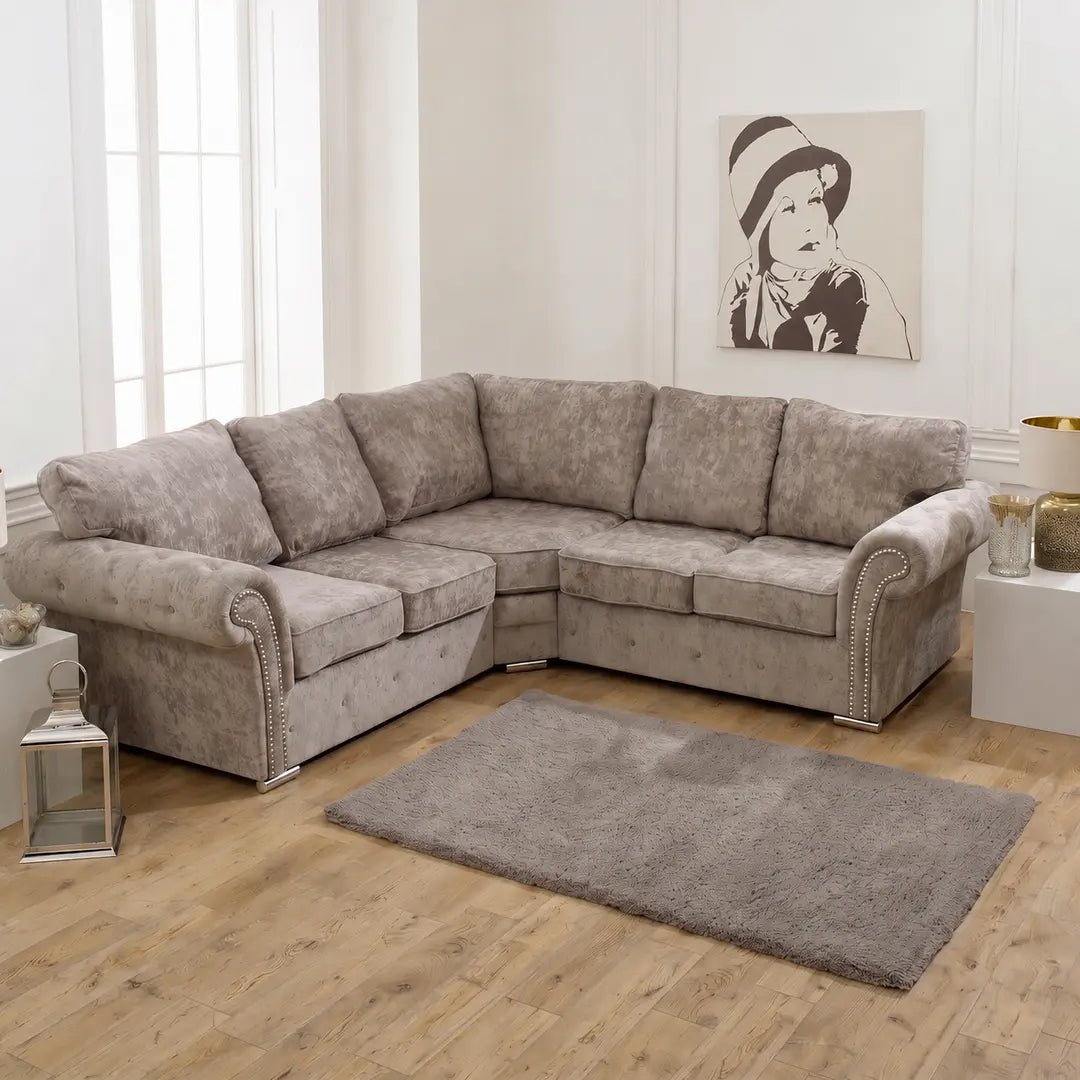 Graceland Corner Sofa Full Back Alaska Truffle