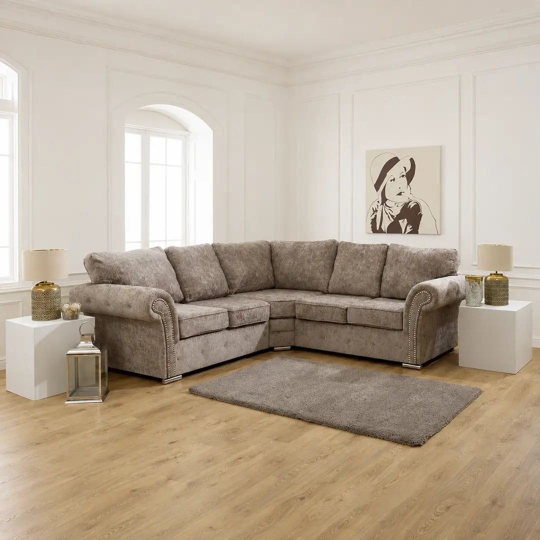 Graceland Corner Sofa Full Back Alaska Truffle
