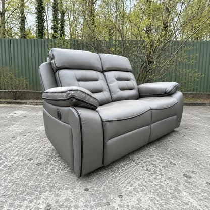 Hafsa Music Electric Recliners. Grey 3 + 2 Sofa Set , USB, LED, Bluetooth.
