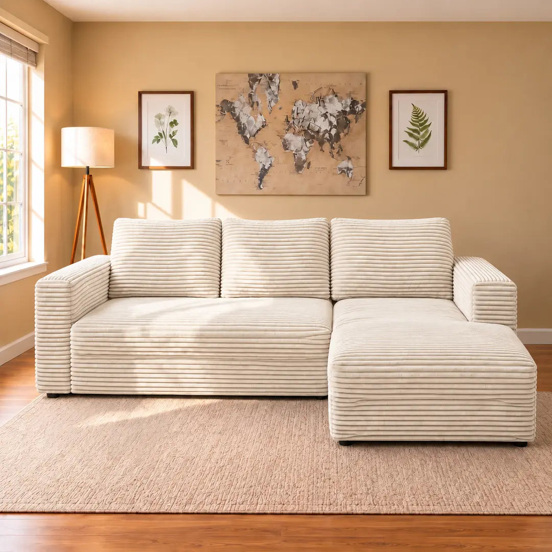 MNS Boneless Corner Sofabed - 3 Seater
