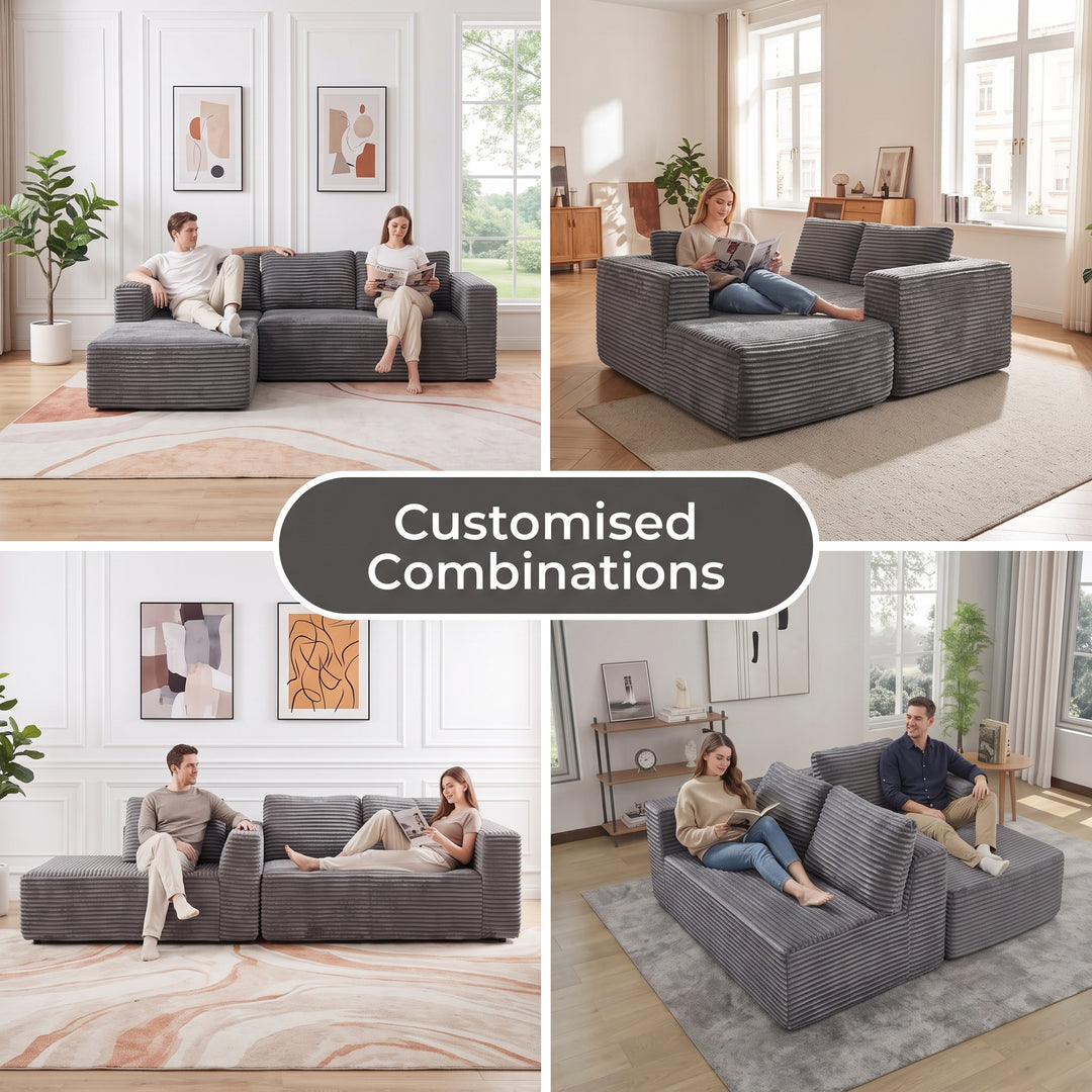 MNS Boneless Corner Sofabed - 3 Seater