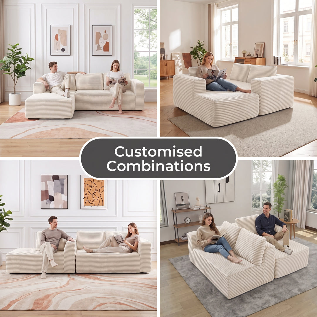 MNS Boneless Corner Sofabed - 3 Seater