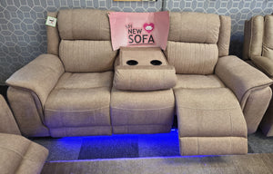 Hannah Electric Recliner 3+2 Sofa Micro Fibre Fabric - MNS (MY NEW SOFA) LTD