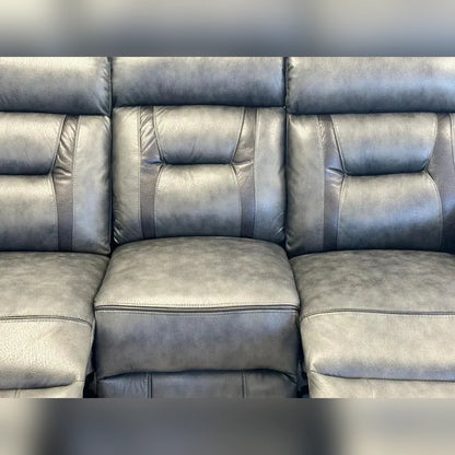 Nova Electric Recliner Leather Sofa - 3+2 Seater With Dual Power Recliners, Console & Cup Holders – Modern Style