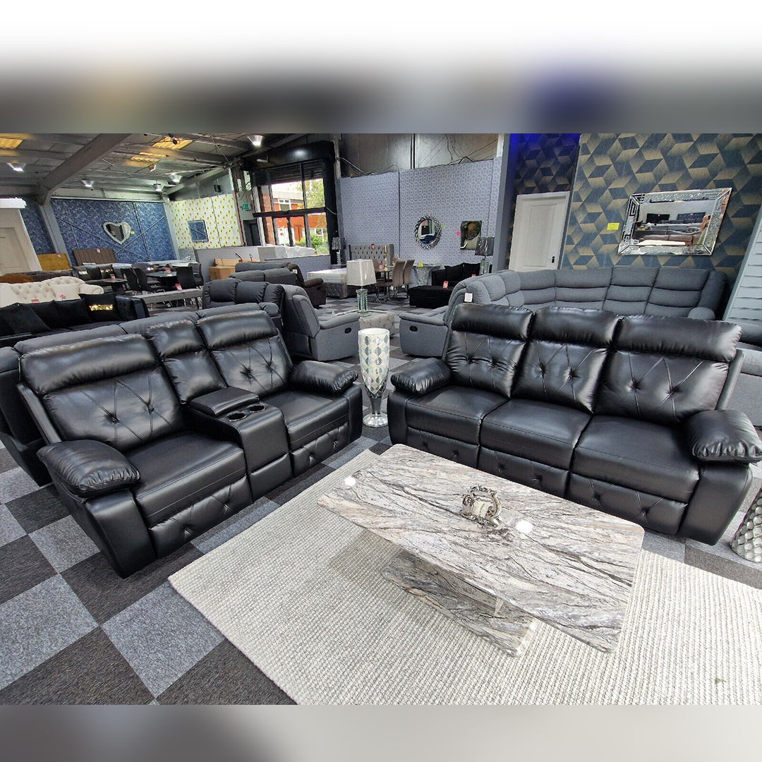 Parada Leather Recliner Sofa 3+2 Seater - Envogue Furniture