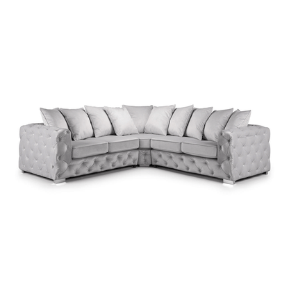 Ashton Chesterfield Corner Sofa in Velvet