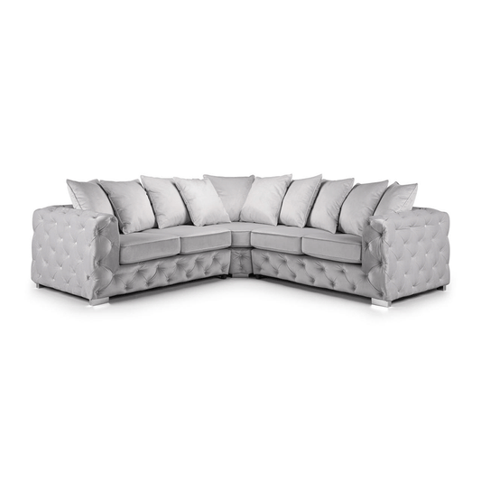 Ashton Chesterfield Corner Sofa in Velvet