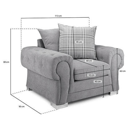 Verona scatter back arm chair