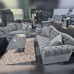 Load image into Gallery viewer, Elegance Chesterfield Sofa 3+2 GREY - Envogue Furniture
