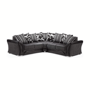 Shanon Corner Sofa Black/Grey