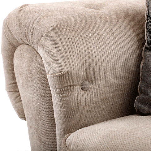 VERONA FULL BACK 3 SEATER SOFA MINK