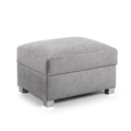 VERONA GREY STORAGE FOOTSTOOL 