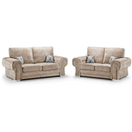 Load image into Gallery viewer, VERONA FULL BACK SOFA 3+2 SEATER MINK
