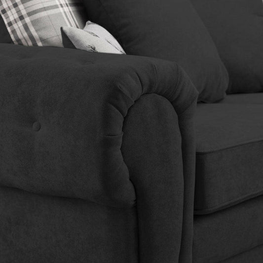 Verona Sofa 3+2 seater High Back Black