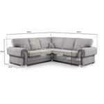 Load image into Gallery viewer, VERONA FULL BACK CORNER SOFA - Envogue Furniture
