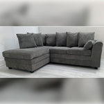 Load image into Gallery viewer, Dylan Jumbo Cord Corner Sofa Grey - Envogue Furniture
