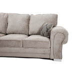 Load image into Gallery viewer, VERONA FULL BACK CORNER SOFA MINK - Envogue Furniture
