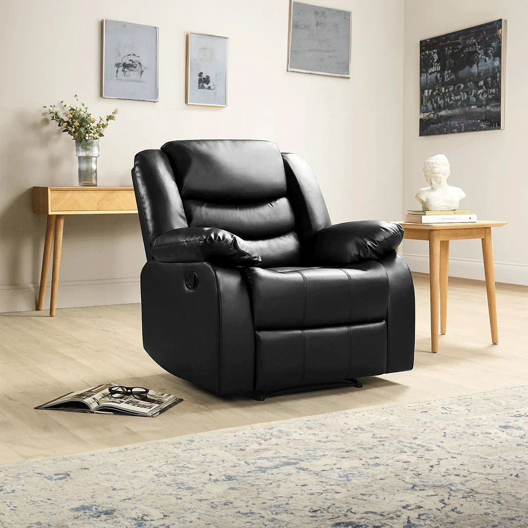 Roma Leather Recliner Sofa with 