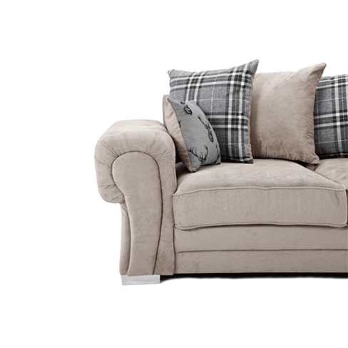 VERONA SCATTER BACK 2 SEATER SOFA MINK