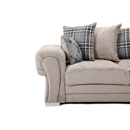 VERONA SCATTER BACK 2 SEATER SOFA MINK