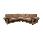 Load image into Gallery viewer, VERONA FULL BACK CORD FABRIC CORNER SOFA(BEIGE)
