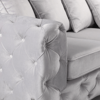 Ashton Chesterfield Corner Sofa in Velvet