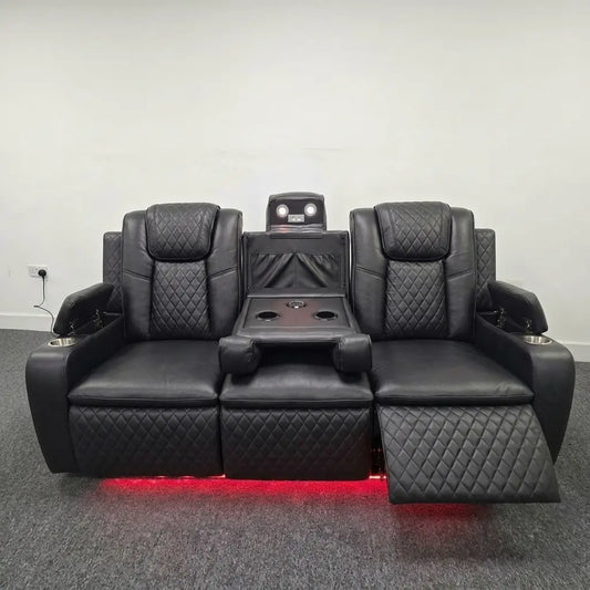 Colorado Electric Recliner Sofa with multiple LED Lights-3+2 Seater