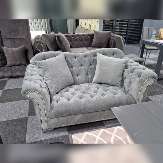 Elegance Chesterfield Sofa 3+2 GREY 