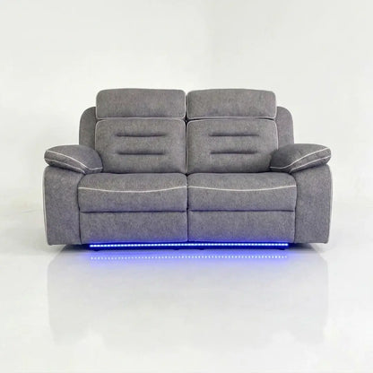 Hafsa Music 3+2 Grey OTE Fabric E/ R Sofa Set , USB, LED, Bluetooth.