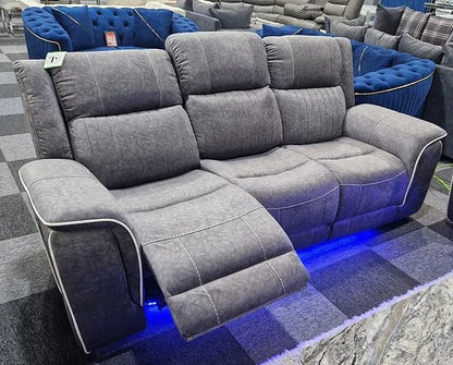 Hannah Electric Recliner 3+2 Sofa Micro Fibre Fabric
