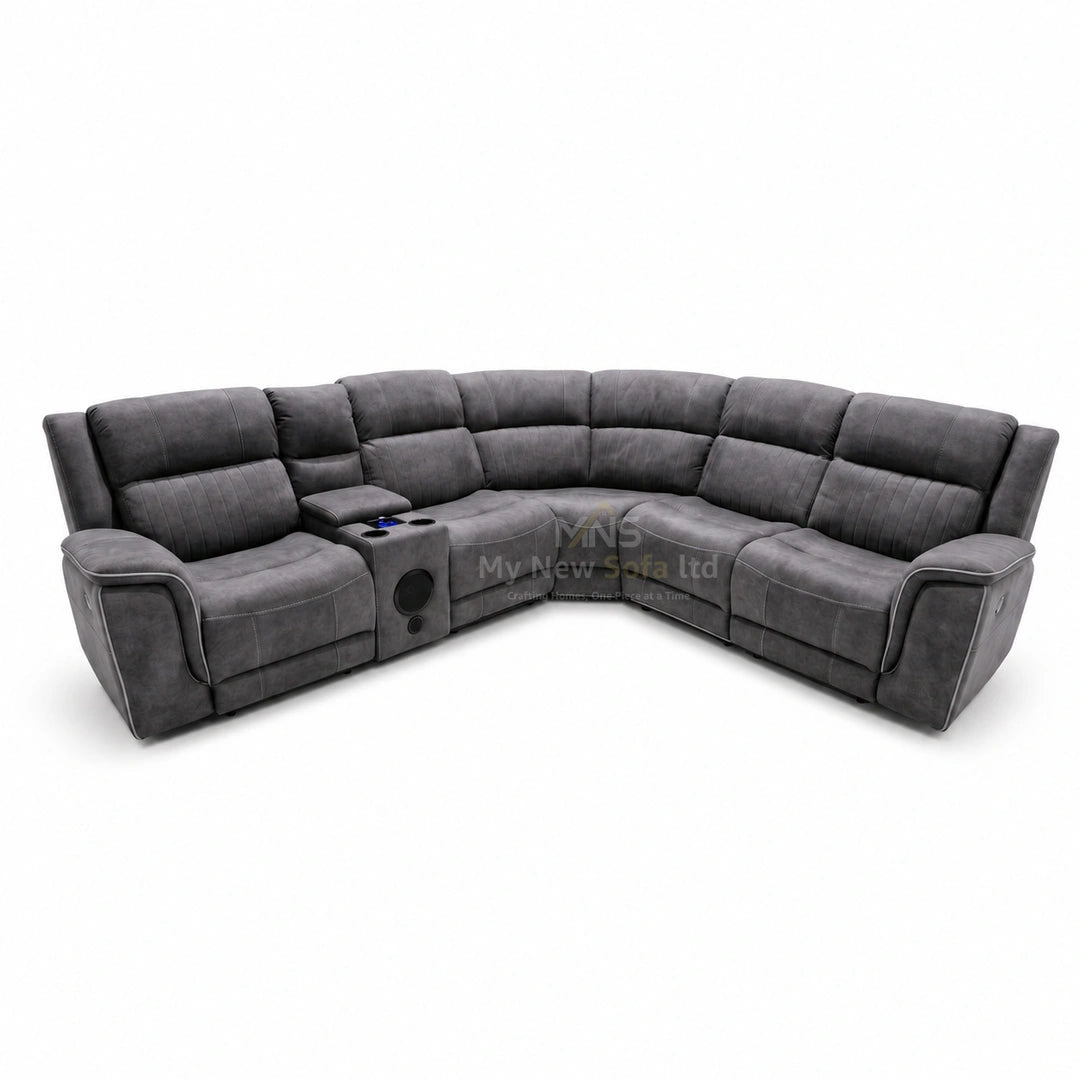 Hannah Electric Corner Sofa Micro Fibre Fabric (270cm x 230cm)
