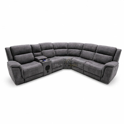 Hannah Electric Corner Sofa Micro Fibre Fabric (270cm x 230cm)
