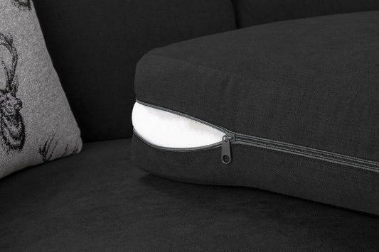 Verona sofa 3+2 Seater Scatter Back Black