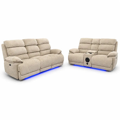 LAKELYN MUSIC 3 + 2 ELECTRIC RECLINER SOFA SET USB-C