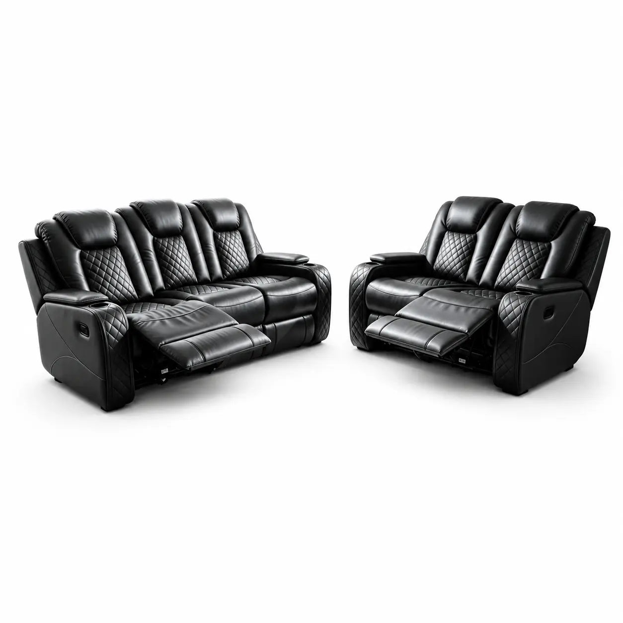 MNS Antalya 3+2 Seater Leather Recliner Sofa Set