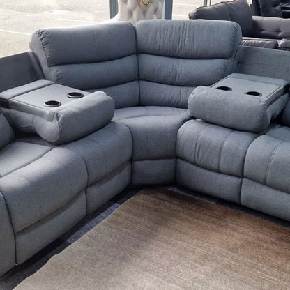 Roma corner sofa foam-filled seat cushions and fibre-filled backs