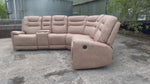 Load and play video in Gallery viewer, MNS Halifax Leather Electric Recliner Corner Sofa(Black,Grey,Beige)-USB Ports/LED LIGHTS/CUP HOLDERS
