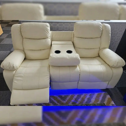 MNS Roma Leather Electric Recliner Sofa Set 3+2 Seater with Cupholders