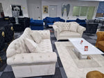 Load image into Gallery viewer, Elegance Chesterfield Sofa 3+2 Cream
