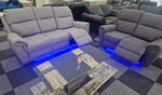 Load image into Gallery viewer, Florence Fabric Electric Recliner Sofa 3+2 Seater With Led Lights
