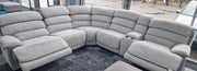 MNS Lakelyn Express Fabric Electric Recliner Modular Corner Sofa With USB Ports Power Recliner Sofa MNS (MY NEW SOFA) LTD