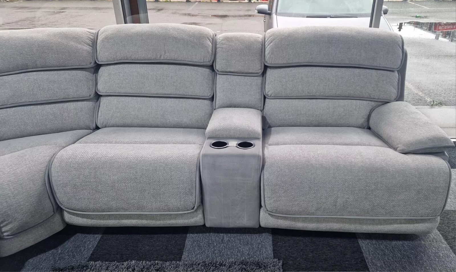 Lakelyn Express Corner Sofa Fabric Electric Recliner
