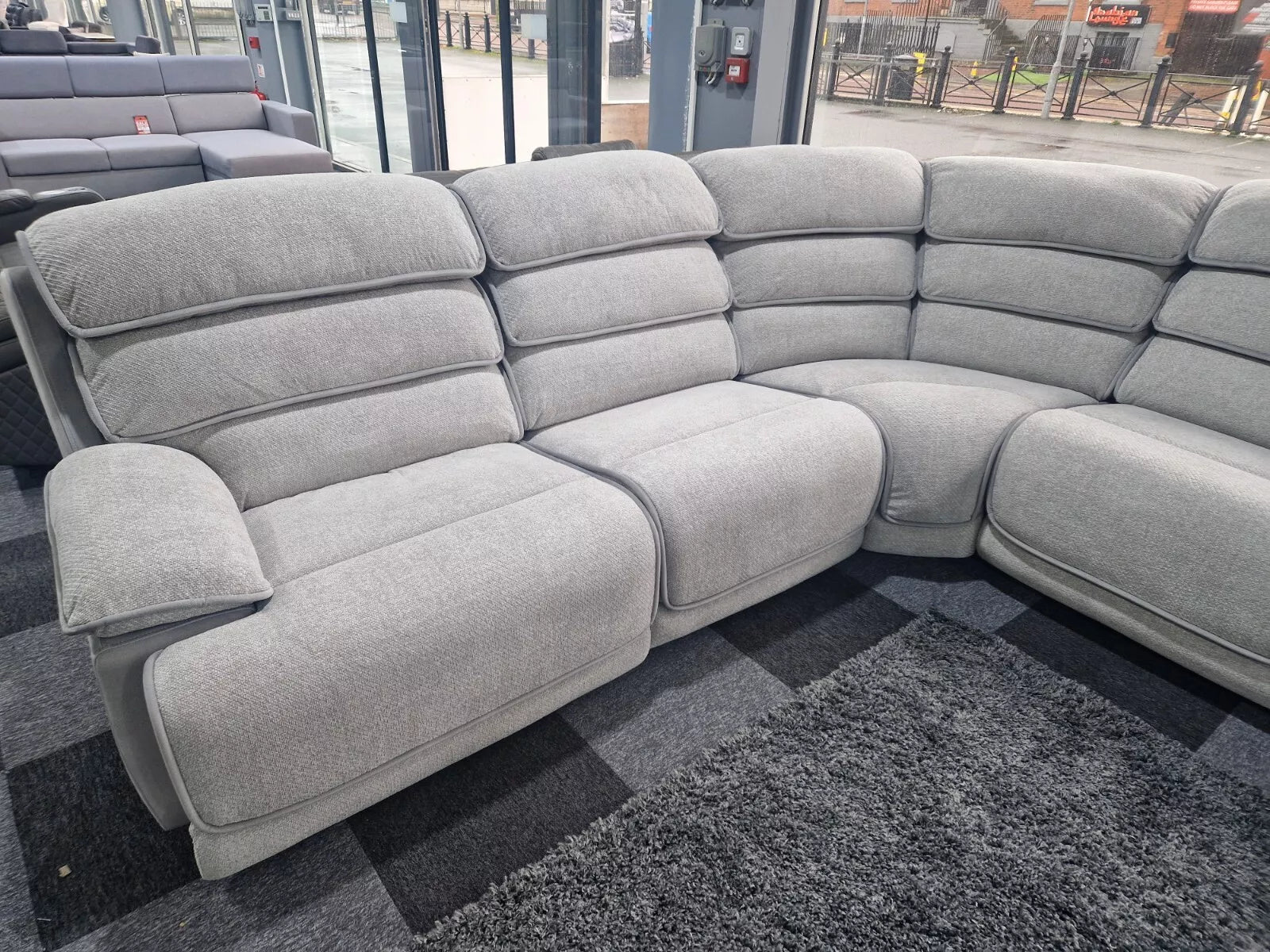 Lakelyn Express Corner Sofa Fabric Electric Recliner
