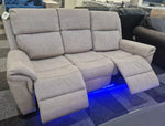 Load image into Gallery viewer, Florence Fabric Electric Recliner Sofa 3+2 Seater With Led Lights
